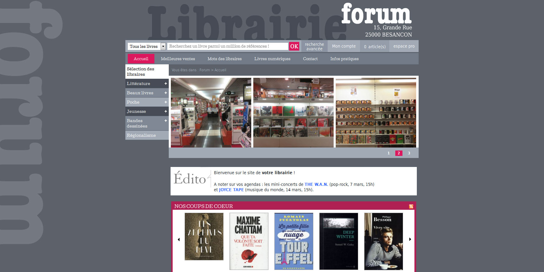 Librairie Forum Besançon